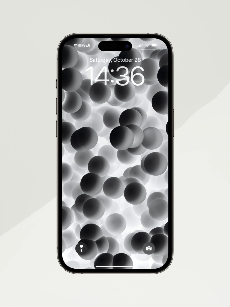 壁纸分享|抽象之美·3d球 iphone 壁纸|495 这款黑白3d立体球体壁纸不