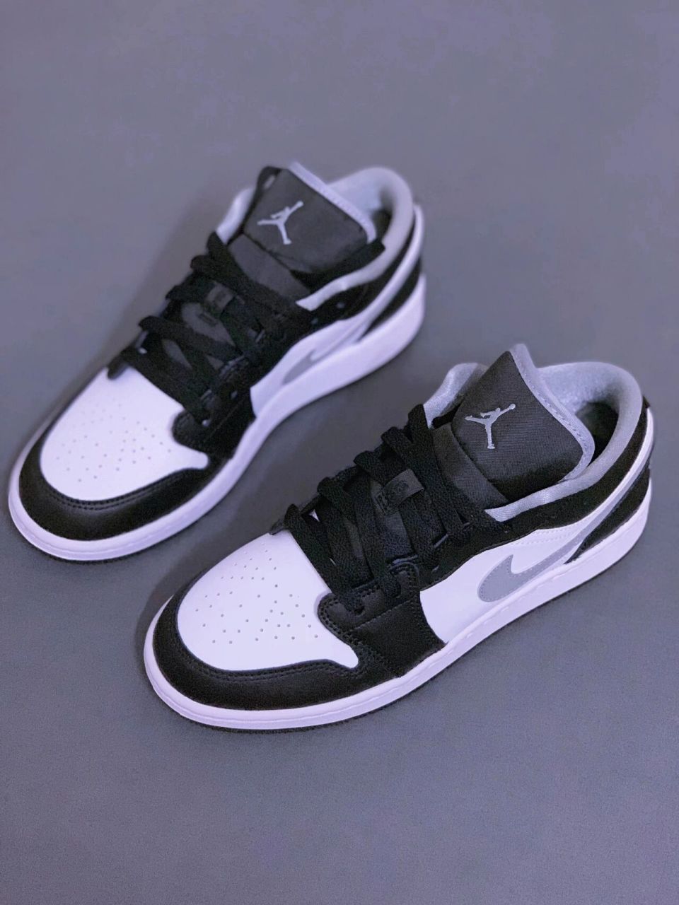 【夏日必入】aj1 影子灰 低帮 黑白灰经典配色 air jordan 1 low 黑白