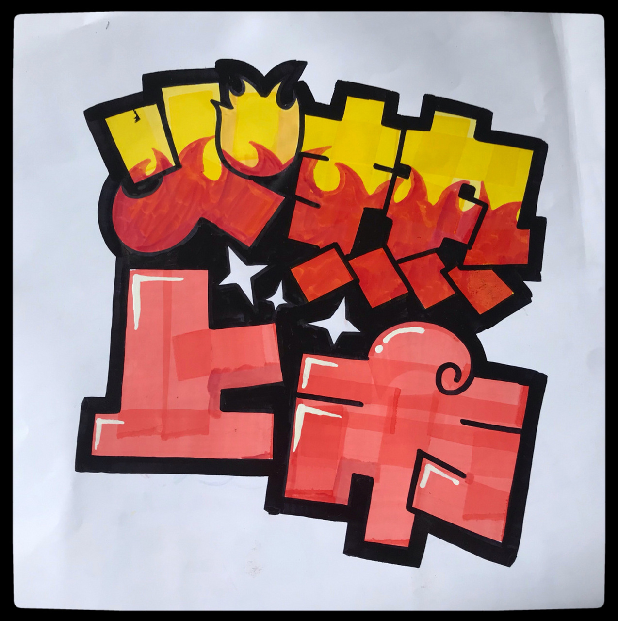 手绘pop标题字|97火热上市 78 用20cm油性马克笔书写7115