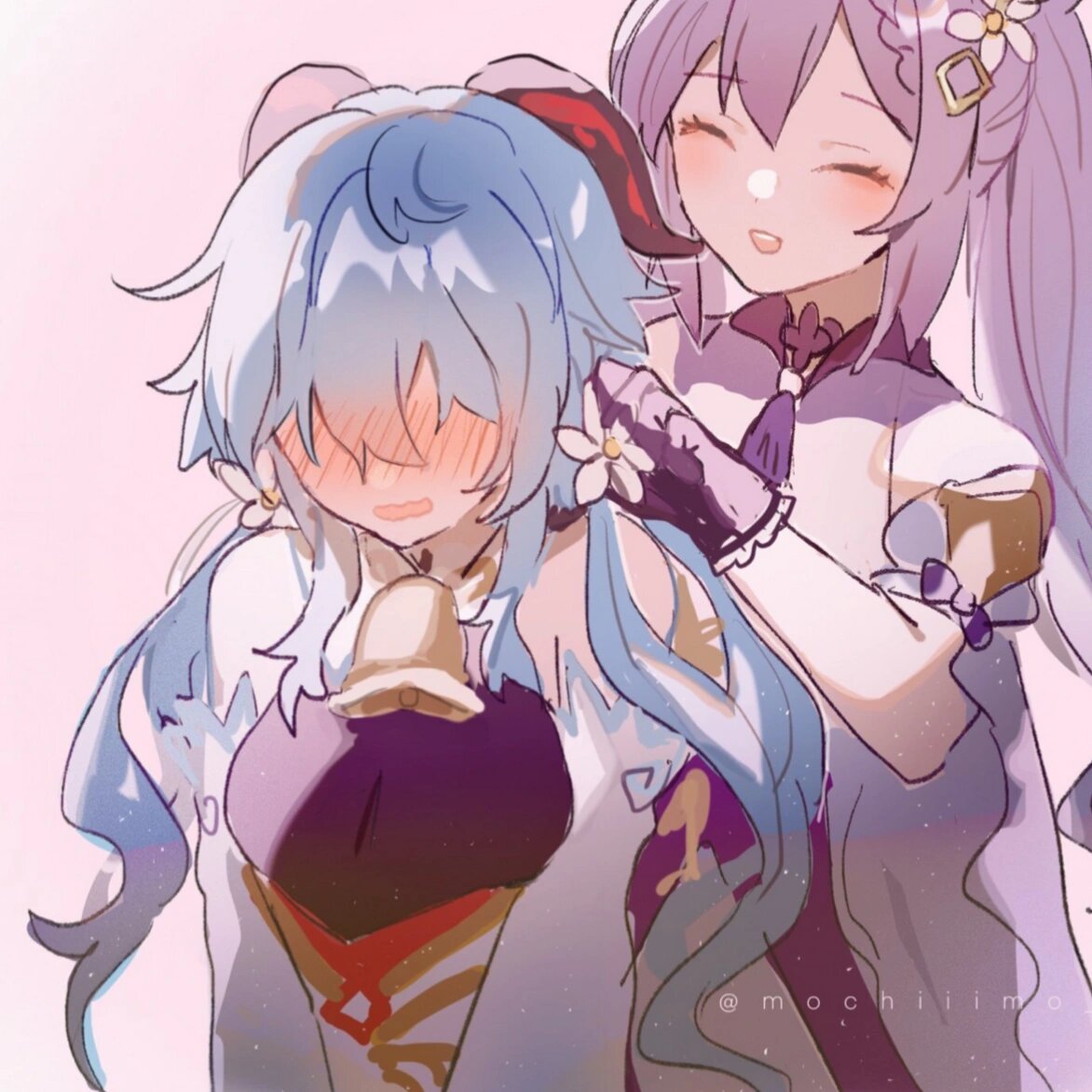 『原神甘雨刻晴』原神闺蜜头像动漫女生情头