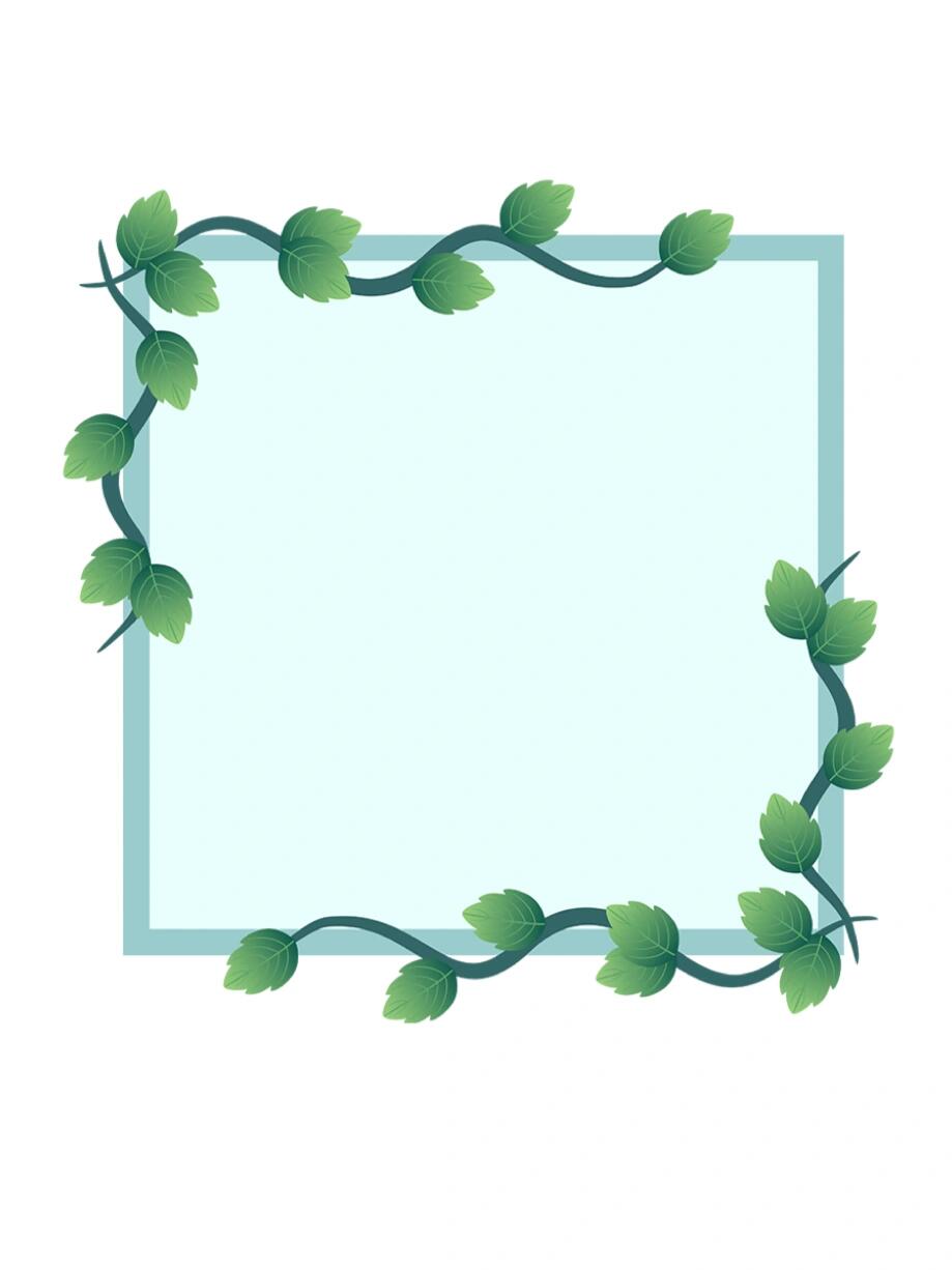 边框设计『绿色系清新边框95』