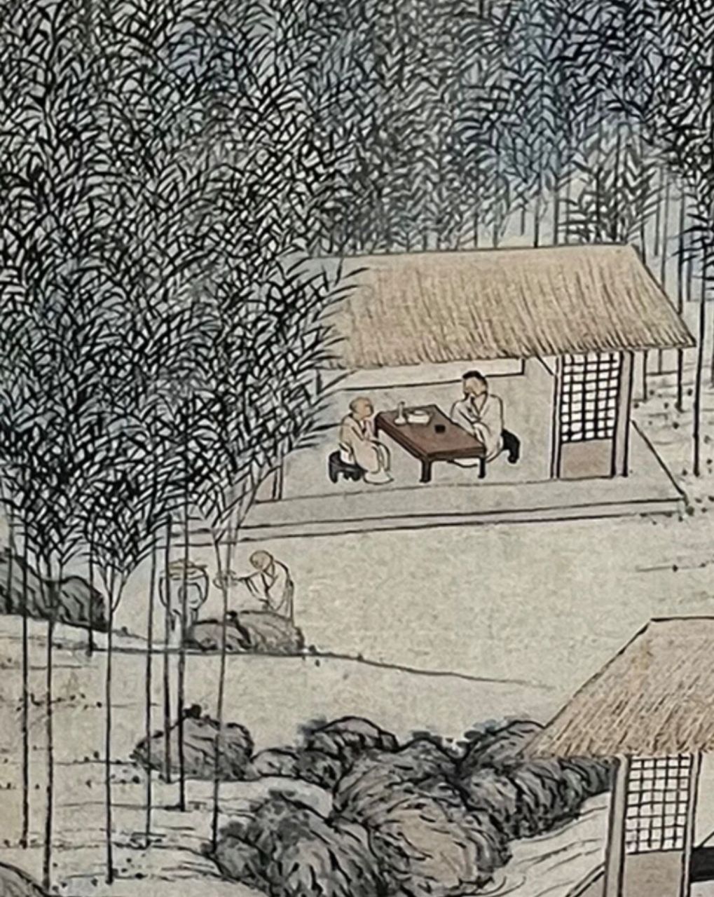 【沈贞 明 《竹炉山房图》】 【沈贞 明 《竹炉山房图》】 明 沈贞