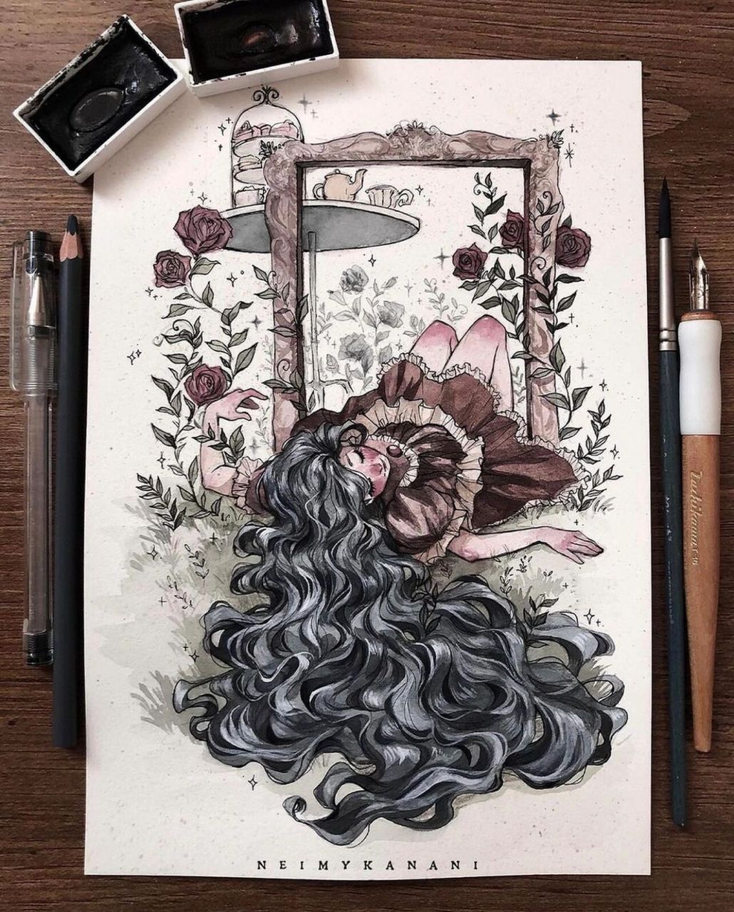 94欧美手绘插画分享94 欧美风,手绘分享 artist: neimy kanani