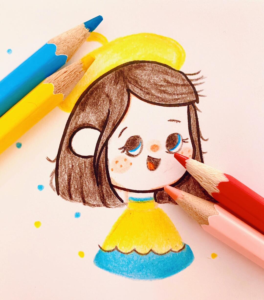 no.43|🎀彩铅手绘头像☀️