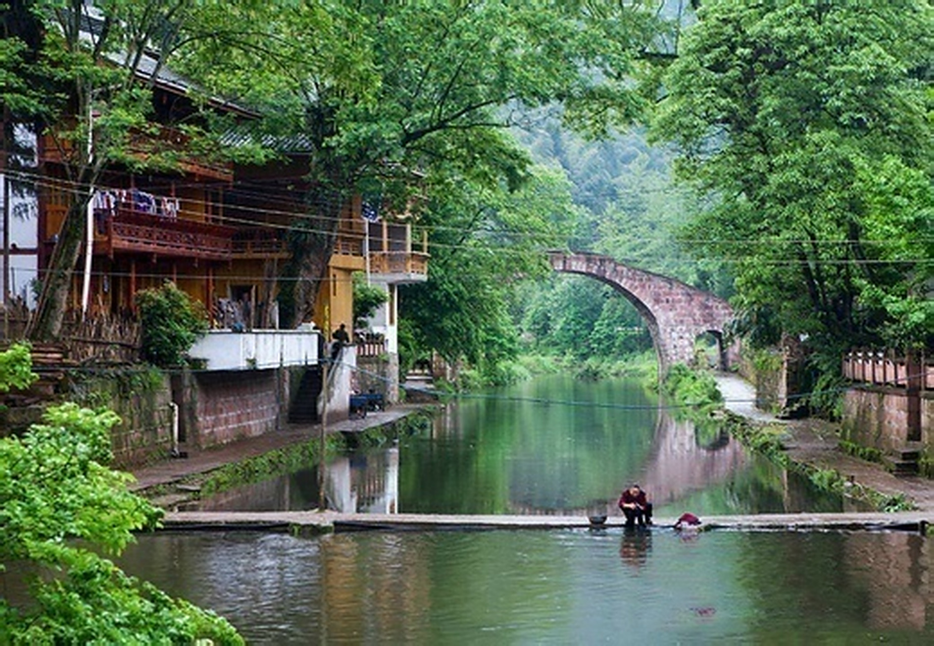 【四川雅安--上里古镇】小镇依山傍水,田园小丘,木屋为舍,现仍保留着