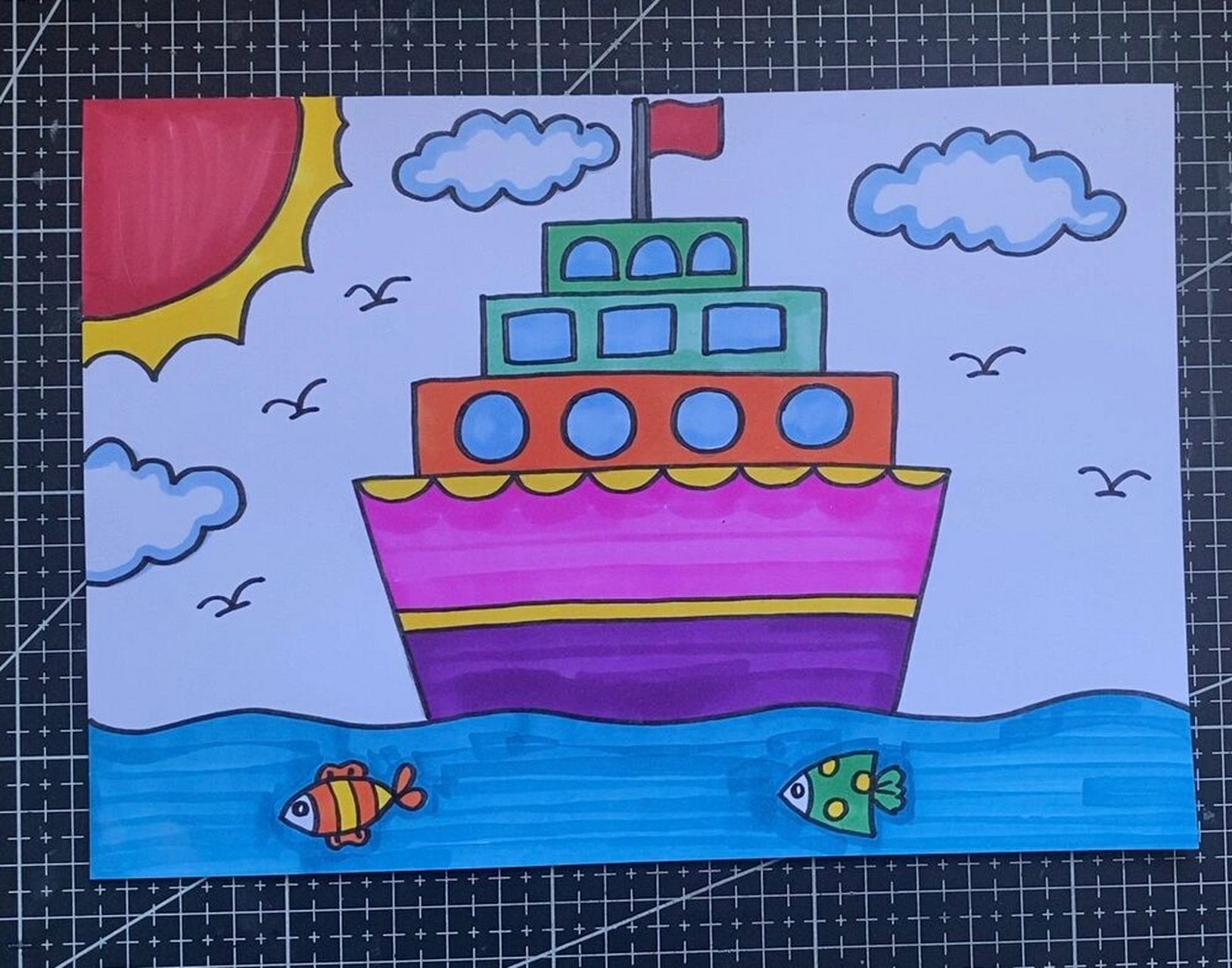 简单小船怎么画图片