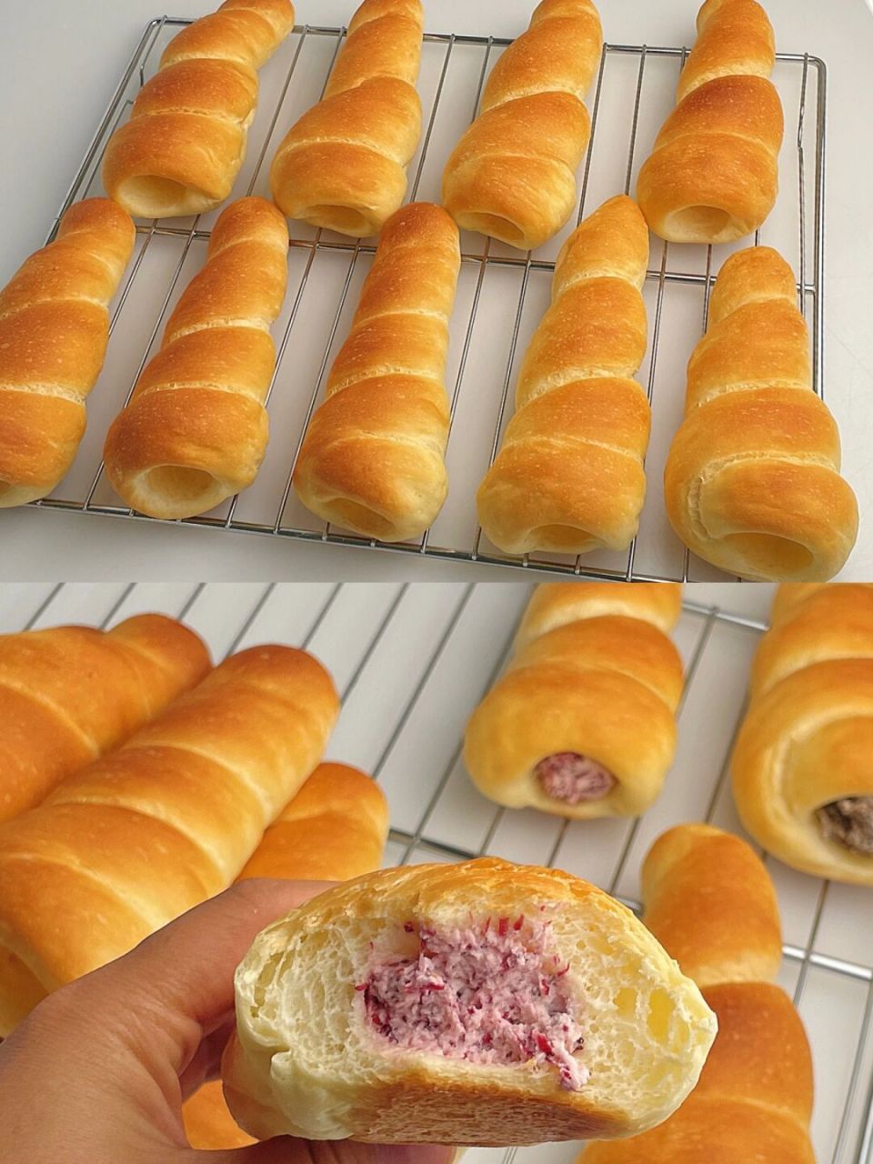 90奶油海螺面包|复刻儿时味道 99本配方可以做10个58g面团的面包