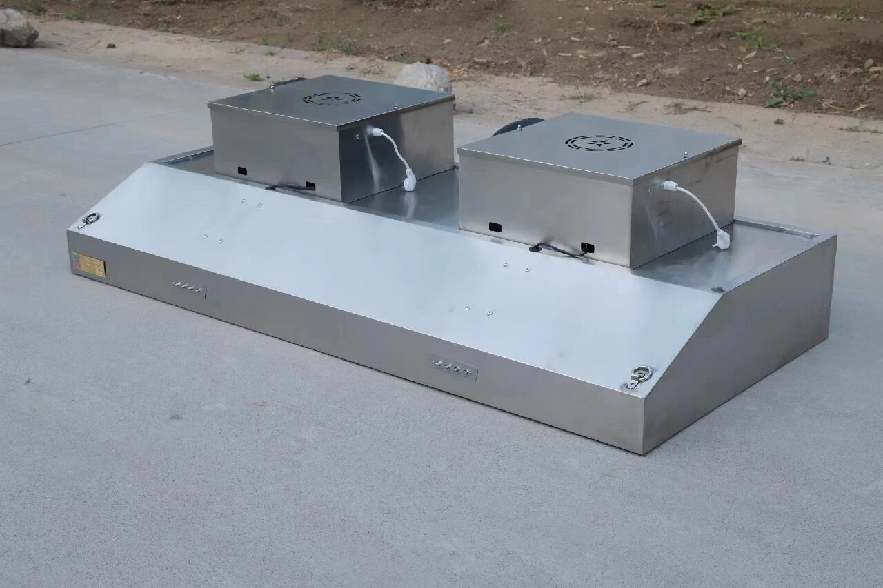 商用大吸力油烟机烟罩一体机油烟净化一体机 商用不锈钢排烟罩 饭店抽