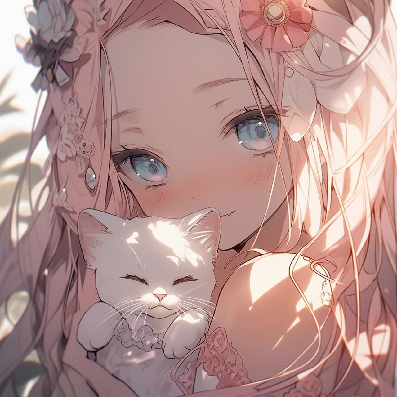 猫与少女丨女生头像·闺蜜头像