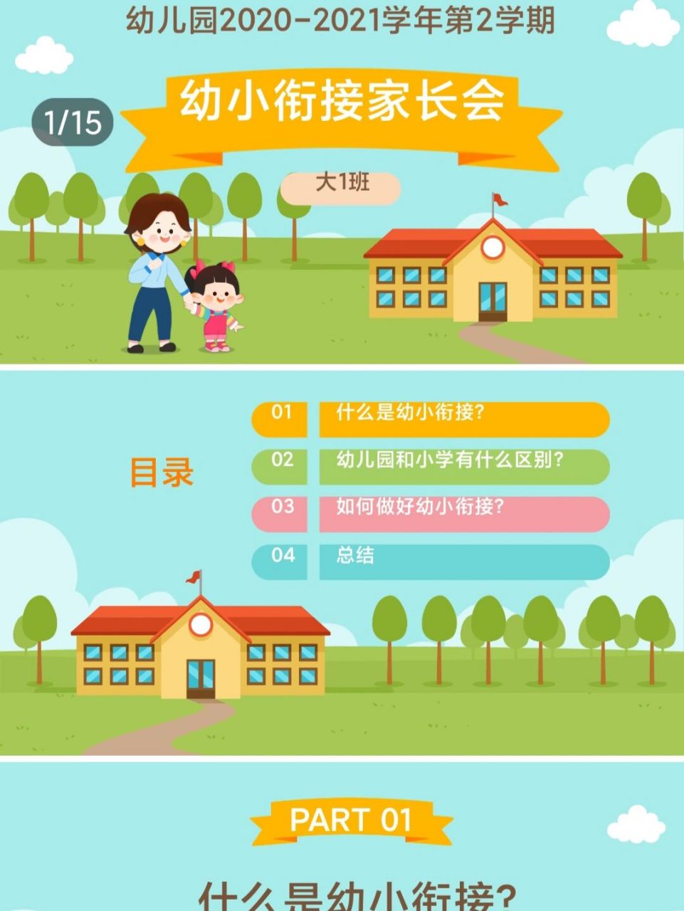 大班下学期幼小衔接ppt 幼儿园 大班必需品