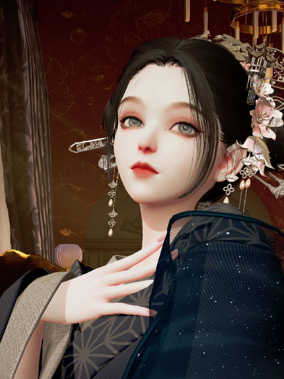 【以闪亮之名|捏脸】大正罗曼史 国服id:307585 台服id:840186 眉妆