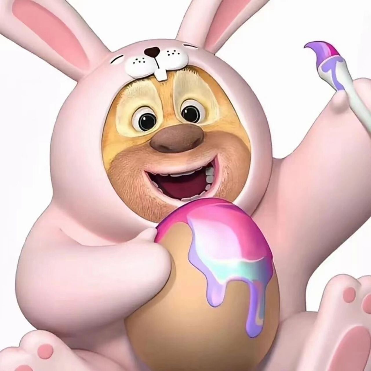 熊大熊二卡通头像 熊大,光头强又来砍树咧