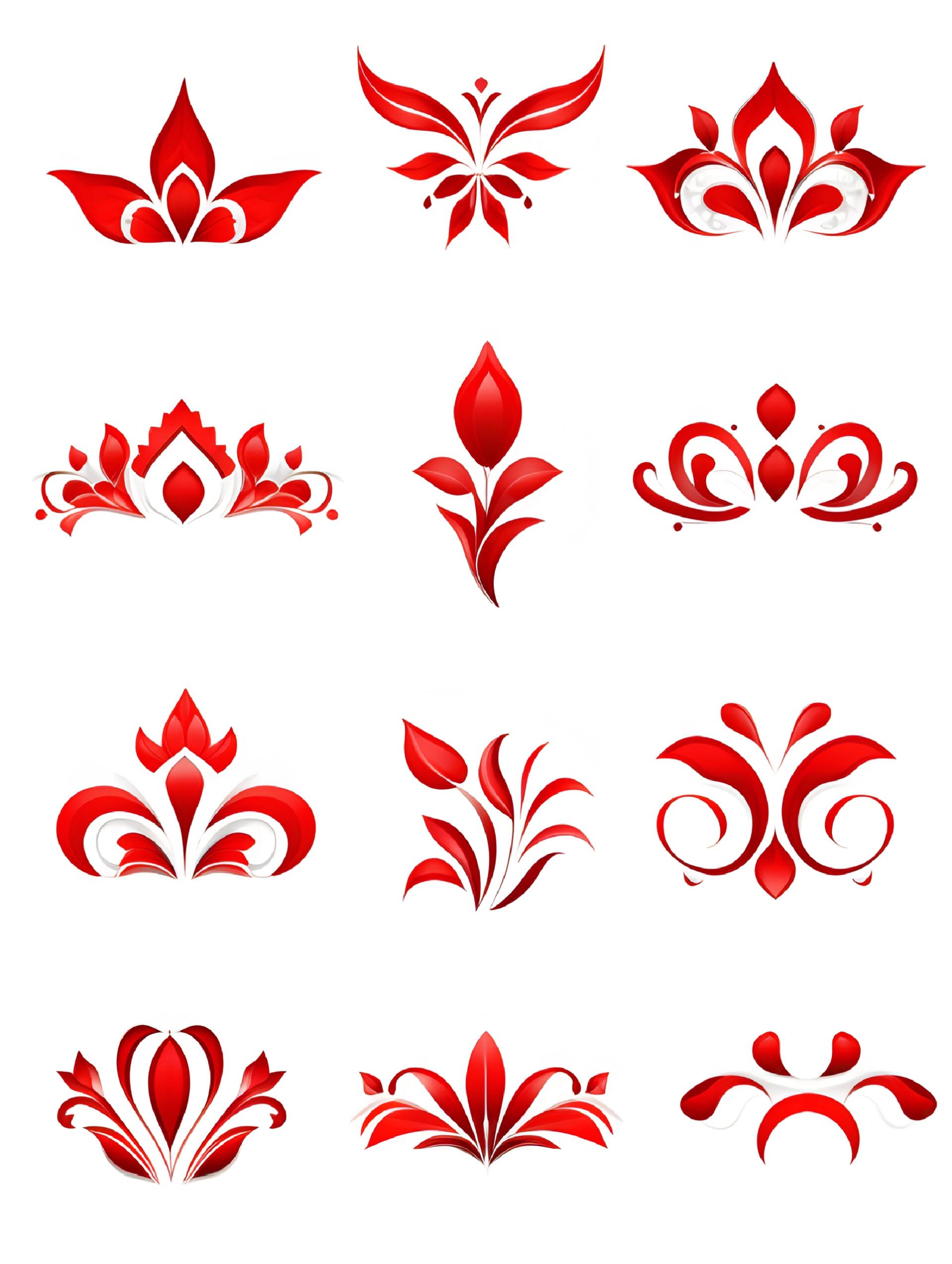 180款花纹素材额饰素材,也可背景纹理