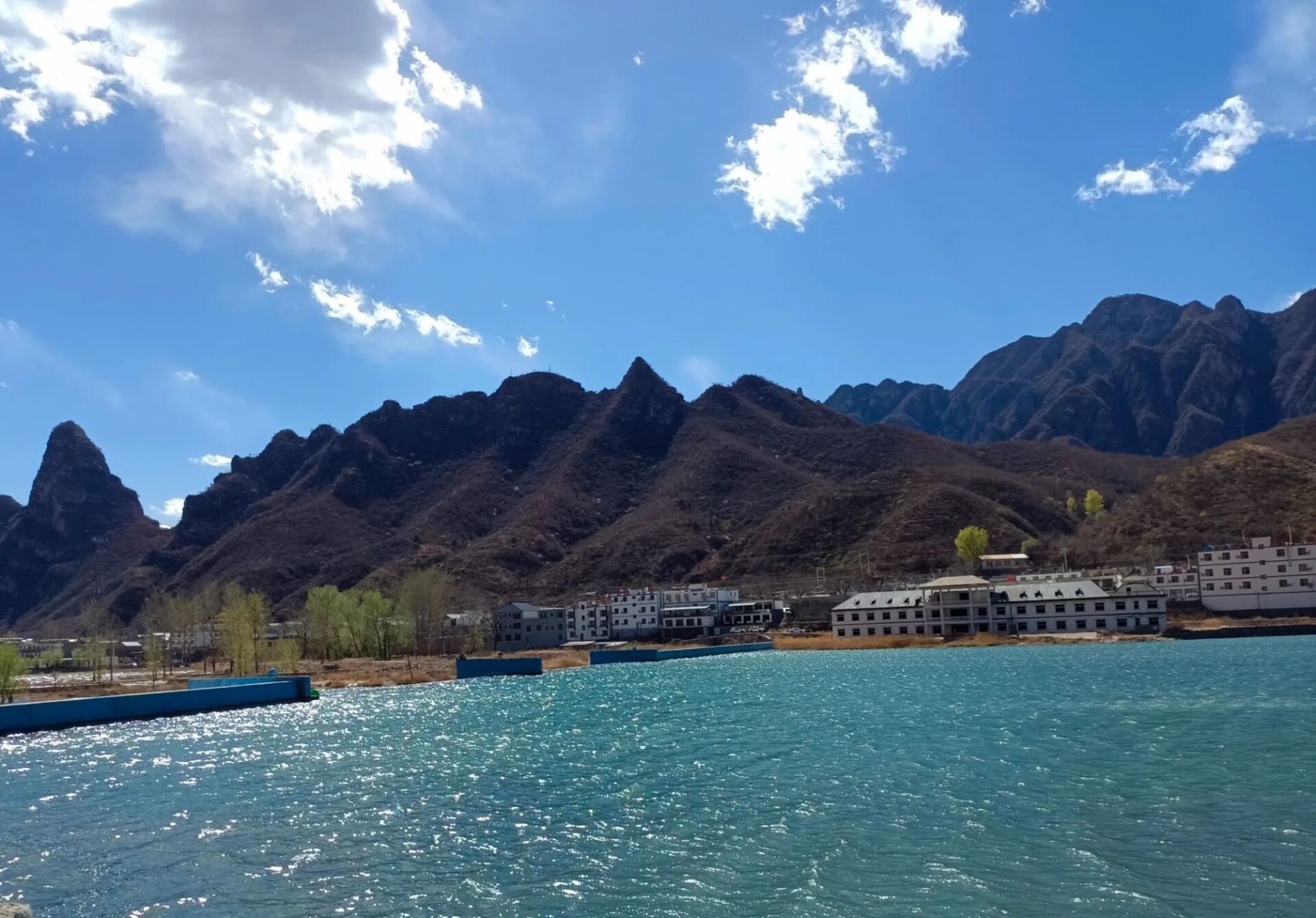 河北涞水县国道风景 河北保定涞水县国道美景.