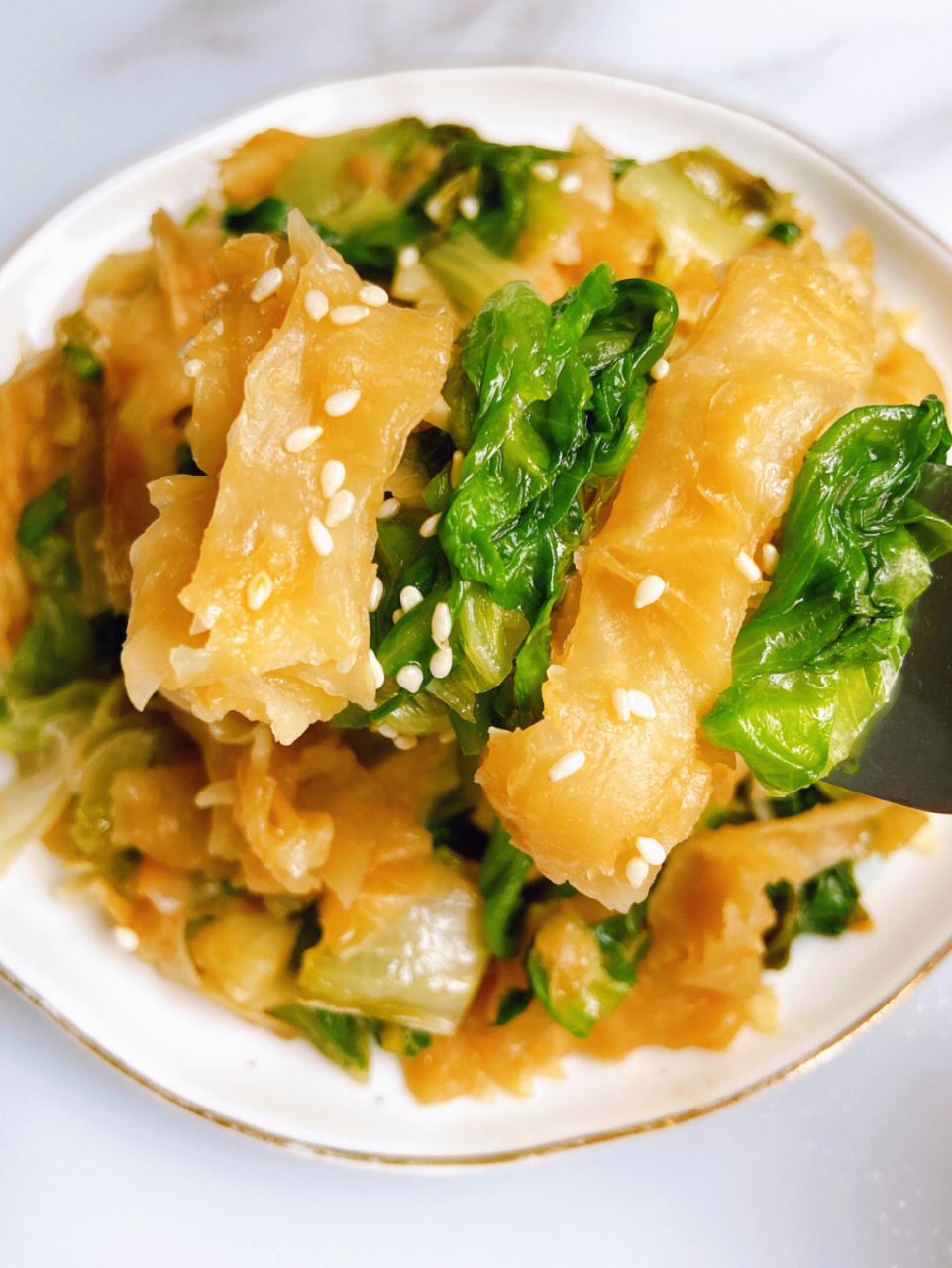 手抓饼新吃法02素炒手抓饼这也太好吃了 95家里还有手抓饼的一定