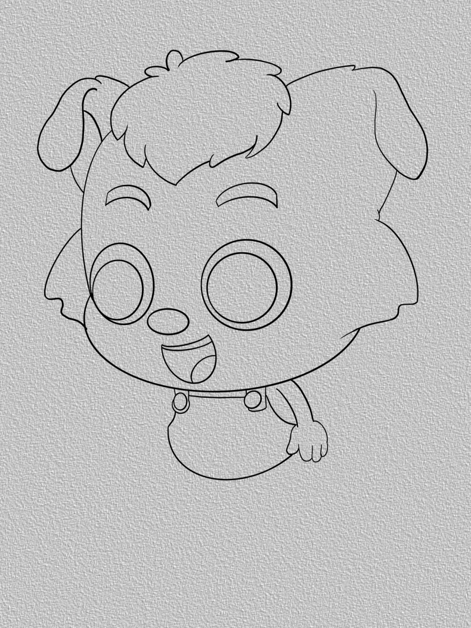 简笔画分享612 喜羊羊与灰太狼之小灰灰绘画过程 爸爸 你不是答应过