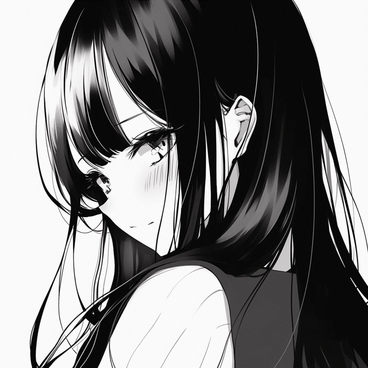 动漫女头/黑白系