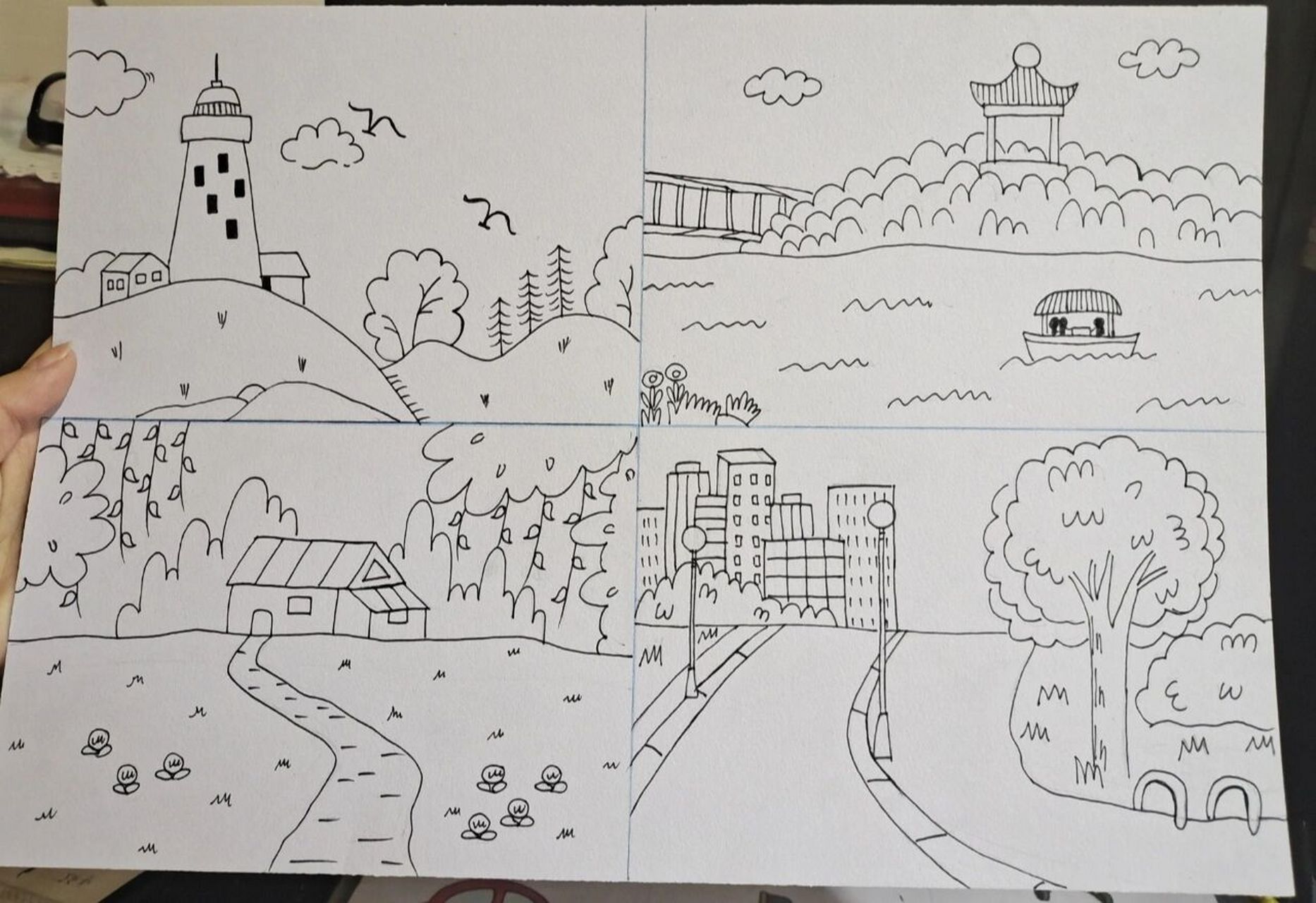 景物简笔画 简笔画