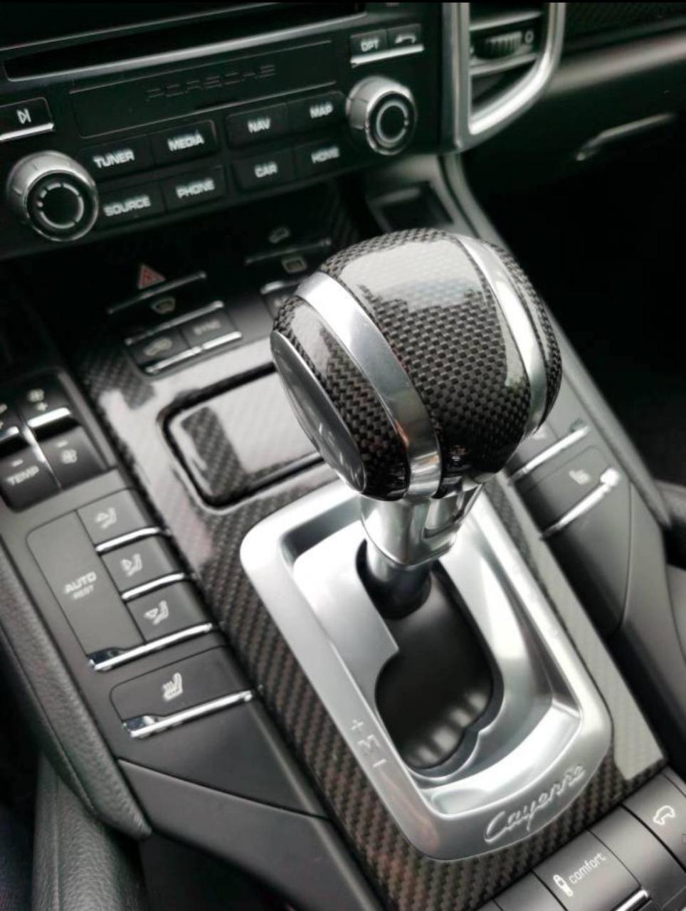 保时捷卡宴碳纤维飞机档把 适用于11-17年款卡宴