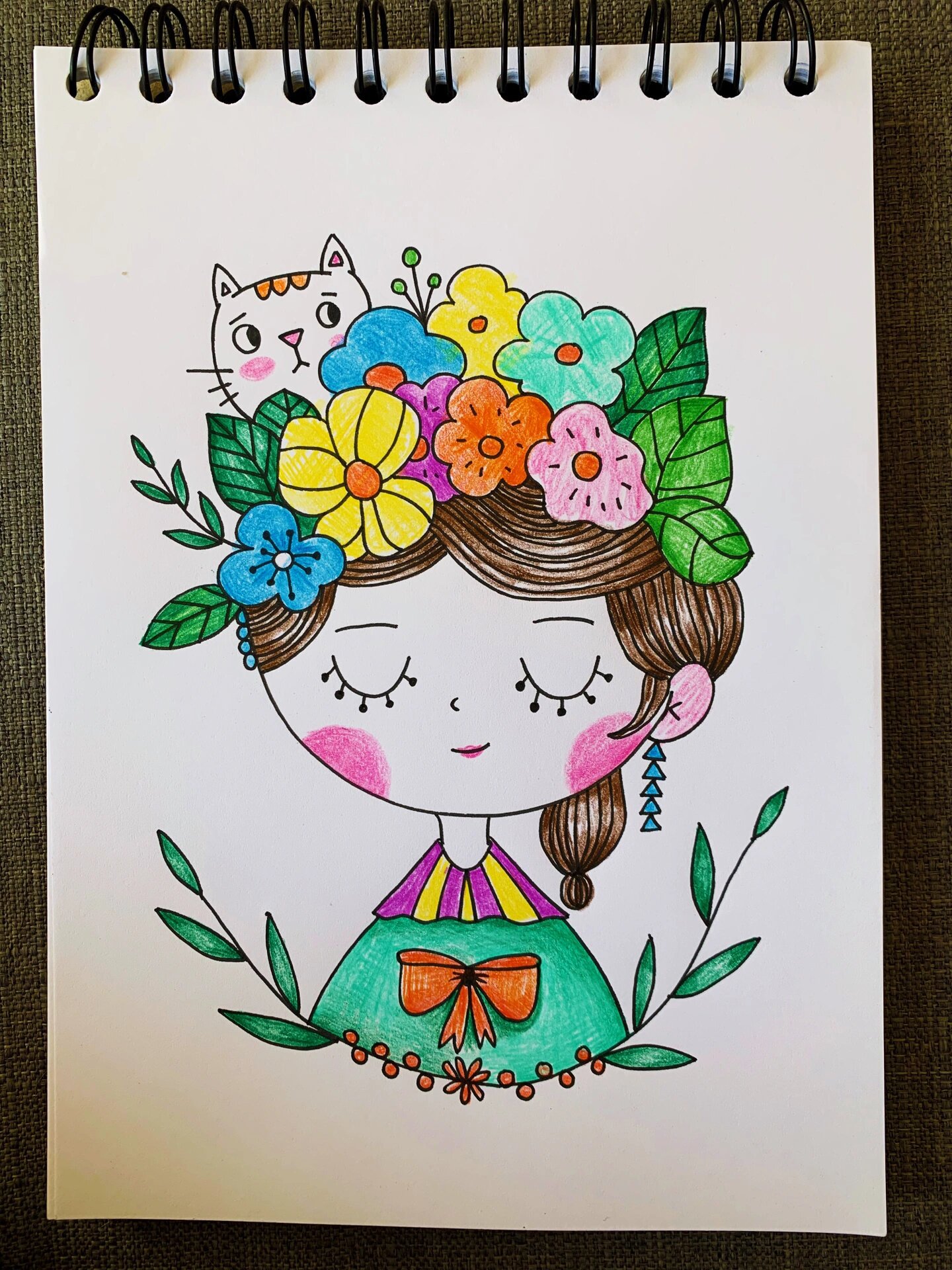 4—12岁儿童马克笔手绘课堂示范|爱丽丝