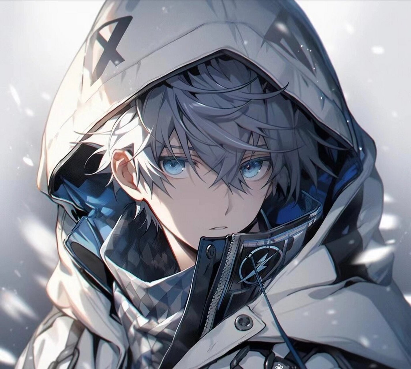 超帅气的男生头像 蓝  绿  白  紫 多颜色头像