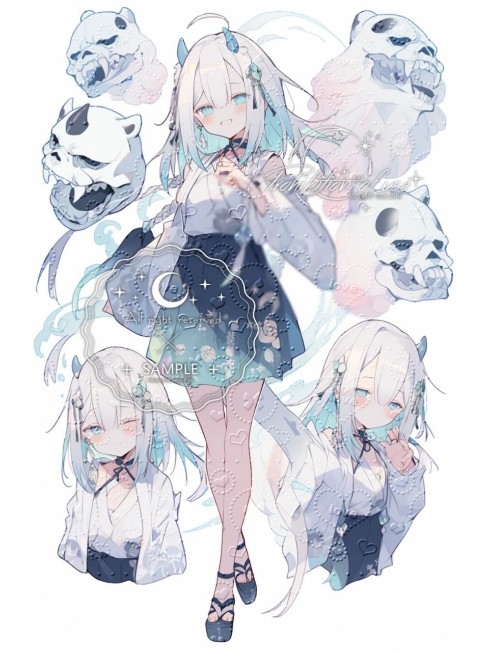 已截·ai绘画·oc人设·送设·判官 未防止流出无水印等情况,一个设子