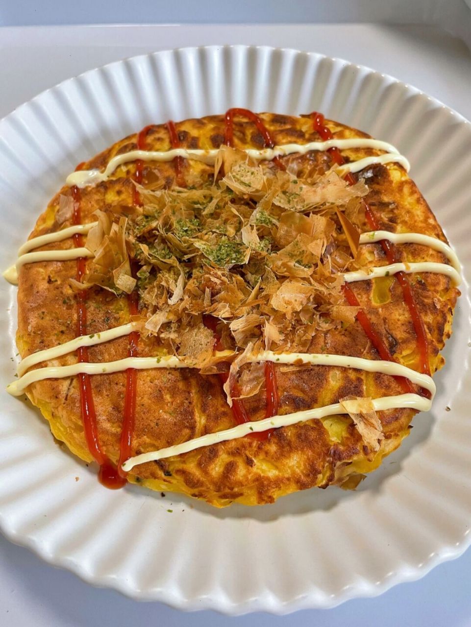 但是一个热量太高,于是自己在家做个减脂期也能吃的的低卡日式大阪烧!