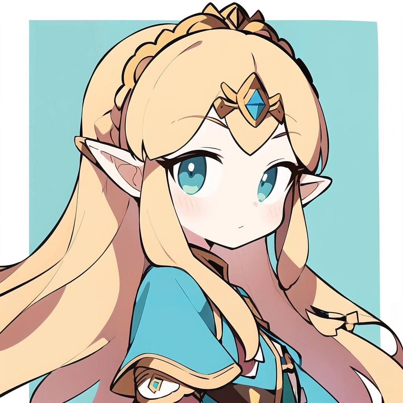 王国之泪q版塞尔达&林克|情头