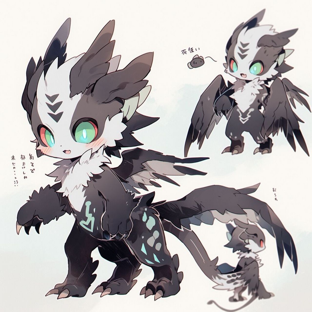 兽装福瑞兽设一组 声明:有能力的伙伴可以进行参考设计只能用来学习和