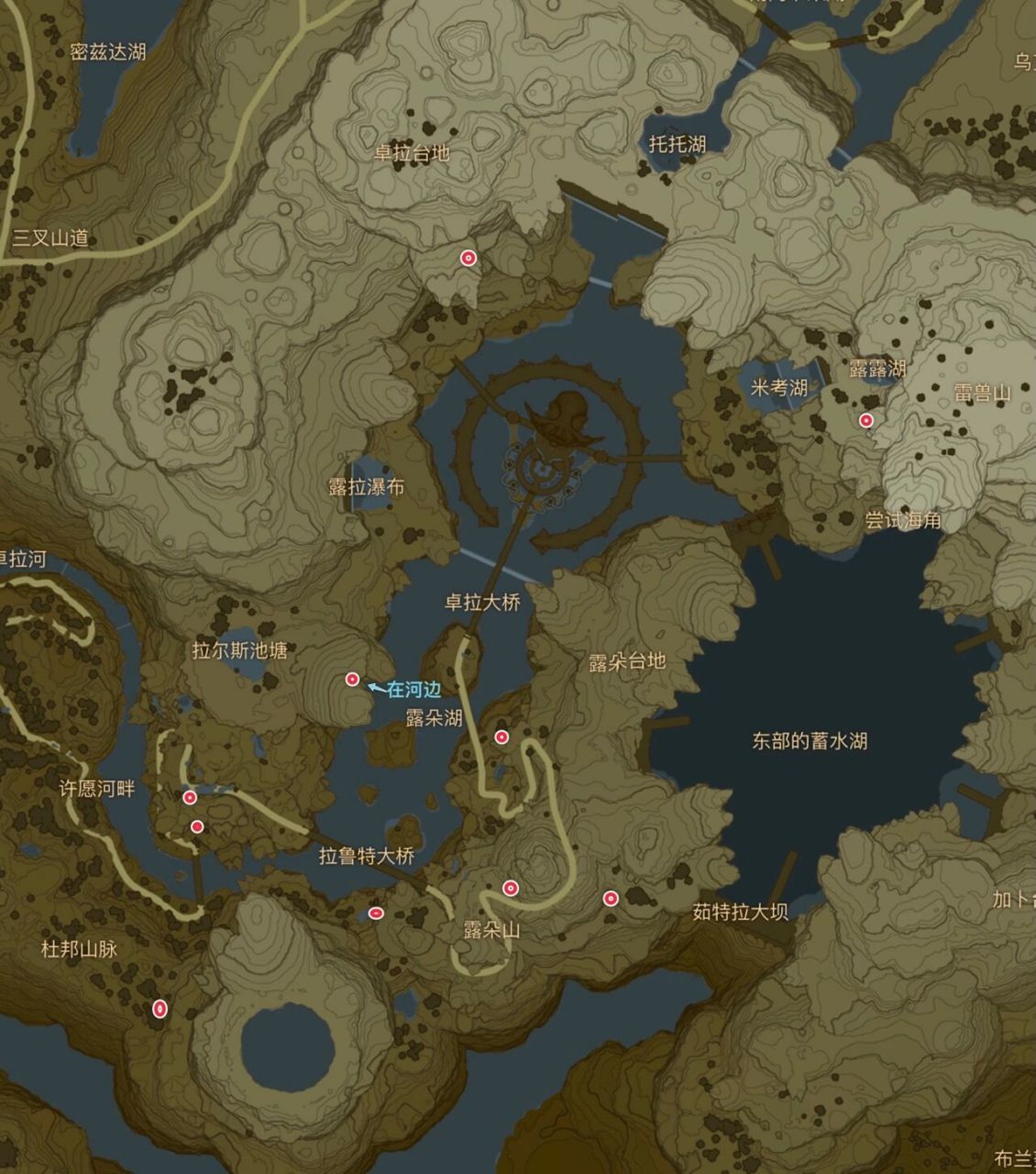 卓拉领地10块石碑的位置 任务触发:卓拉领地二楼——基奥托