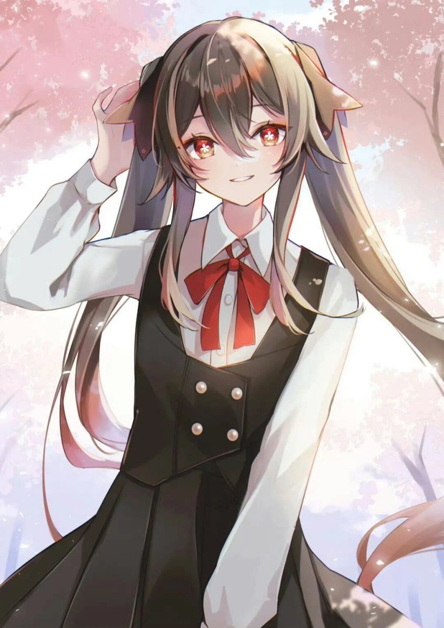 胡桃 胡桃的秋装jk cr p 朱緋 茜ΦωΦ #胡桃# #原神创作者激励计划