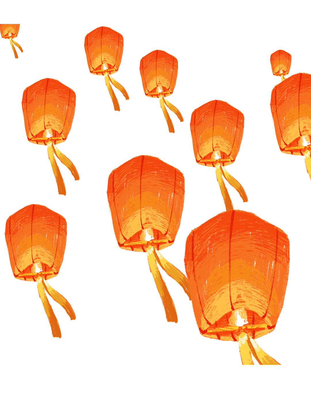 古风孔明灯97手绘元宵装饰97png免扣素材 97今天给大家带来一组