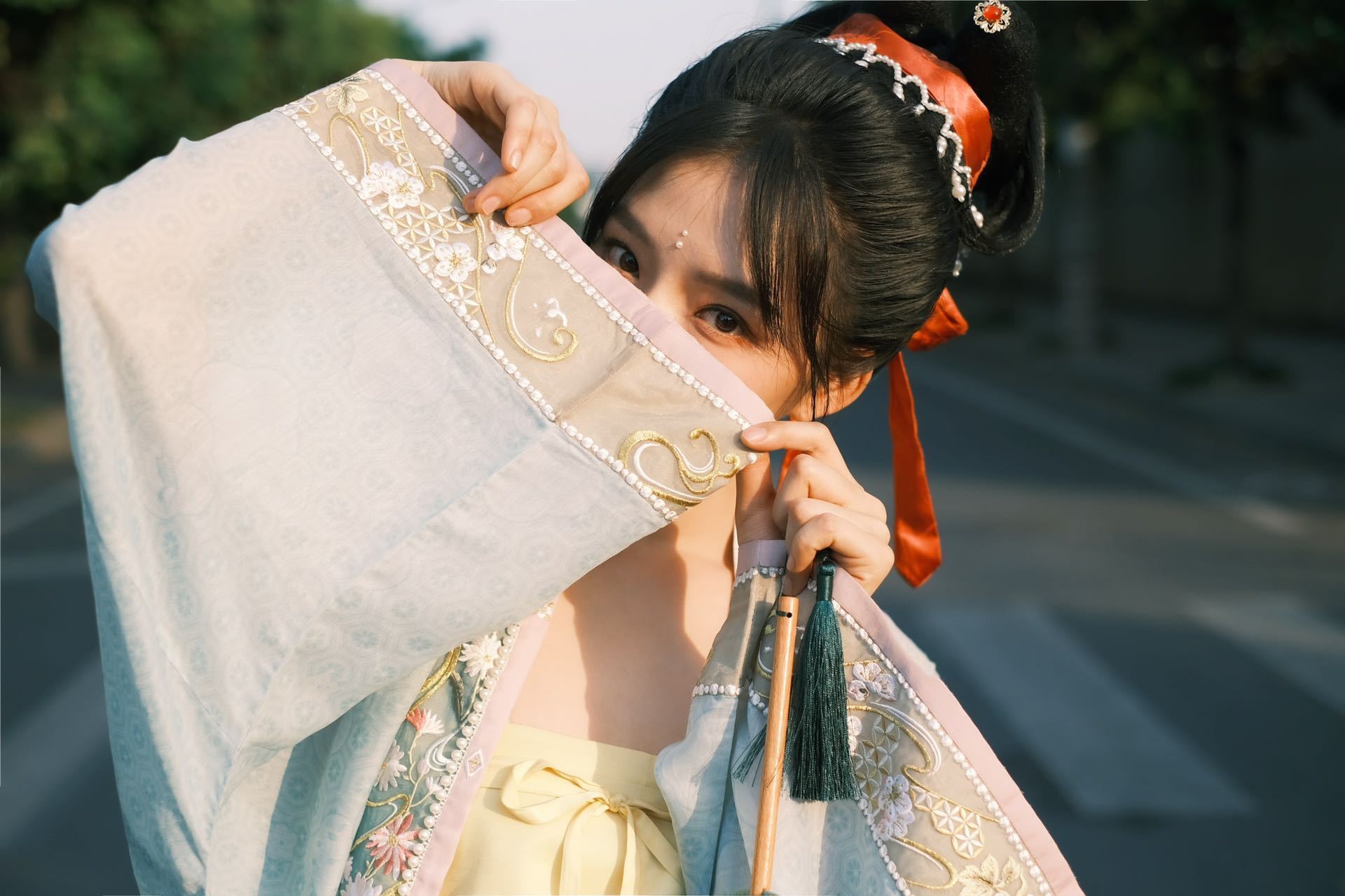 任敏古风珍珠妆