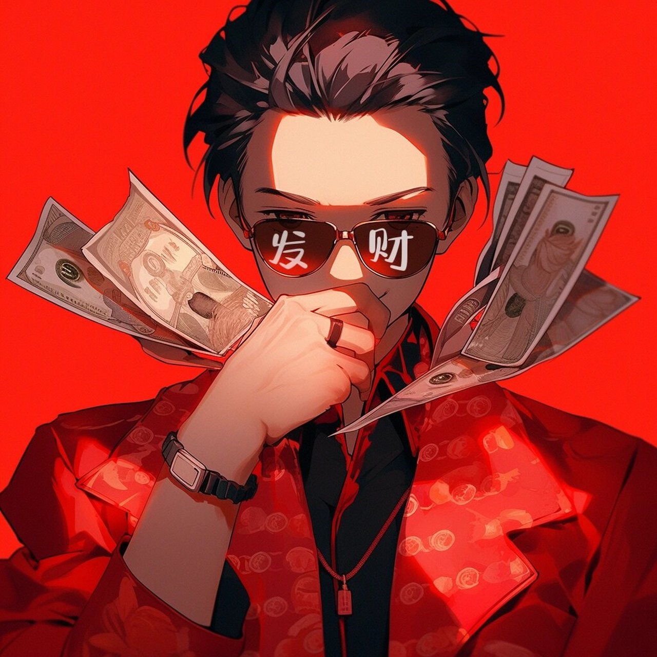 男生头像|新年转运中国红发财男生头像 留言要图几,仅限自用,92搬!