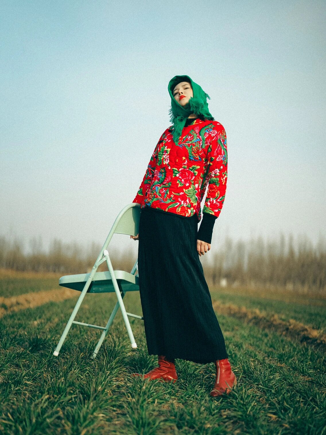 乡村gucci怎么拍,又土又高级757575 偶然间看到了乡村的花棉袄