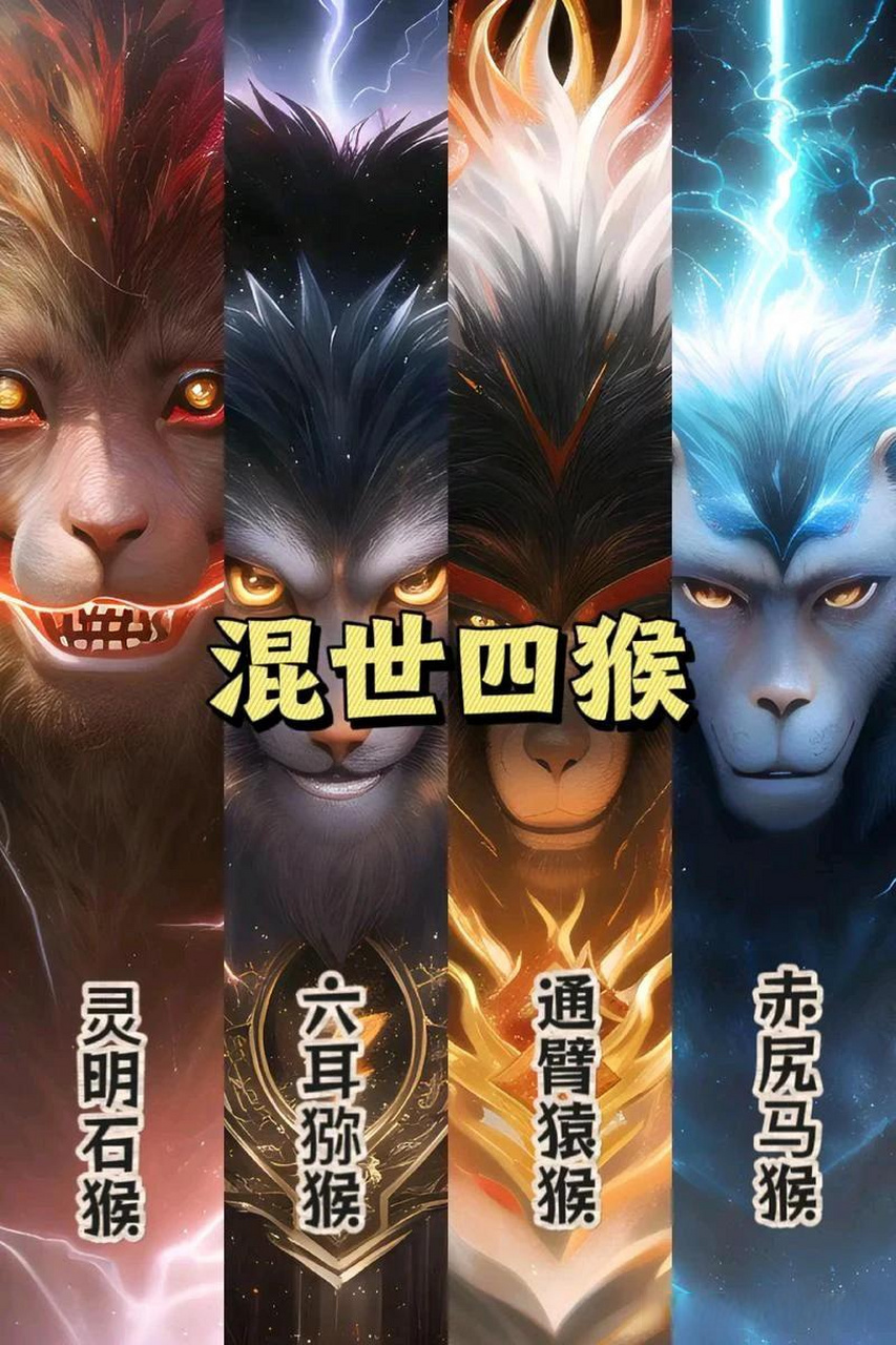 如来口中的洪荒四大灵猴有哪些?