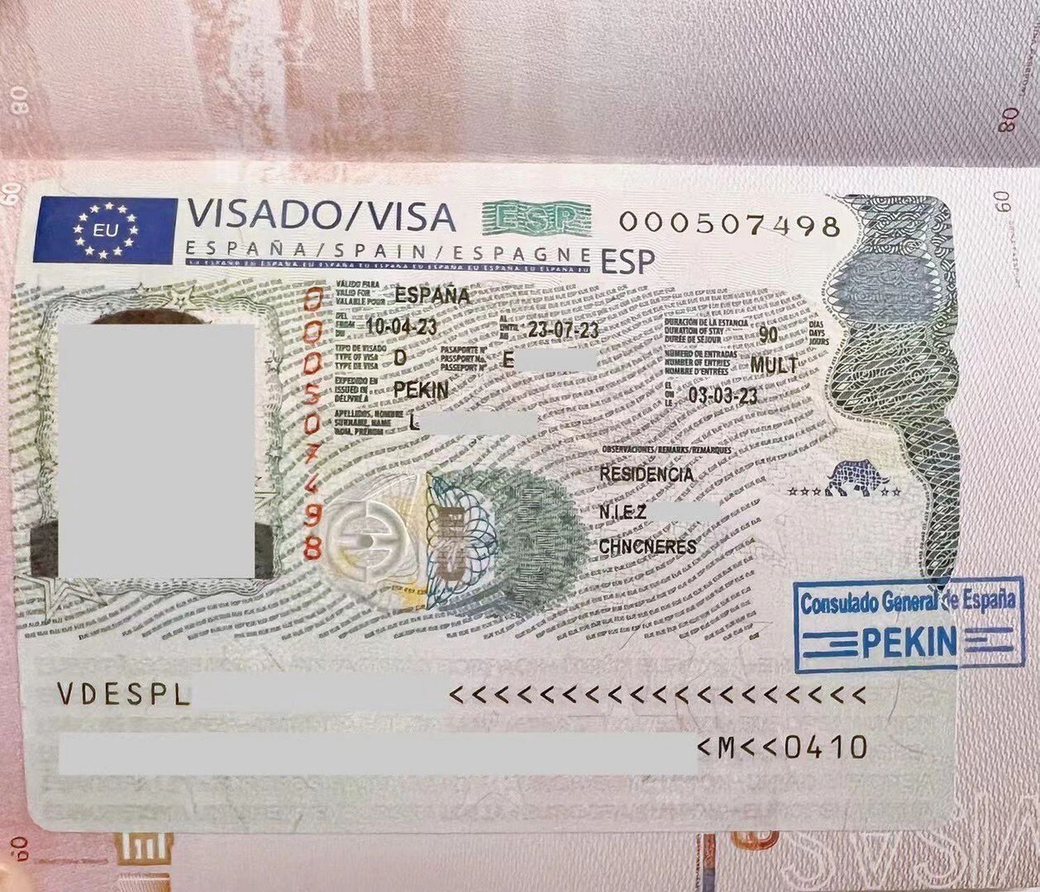 9094西班牙非盈利继续走起: 图16615:刚刚到手的非盈利签证