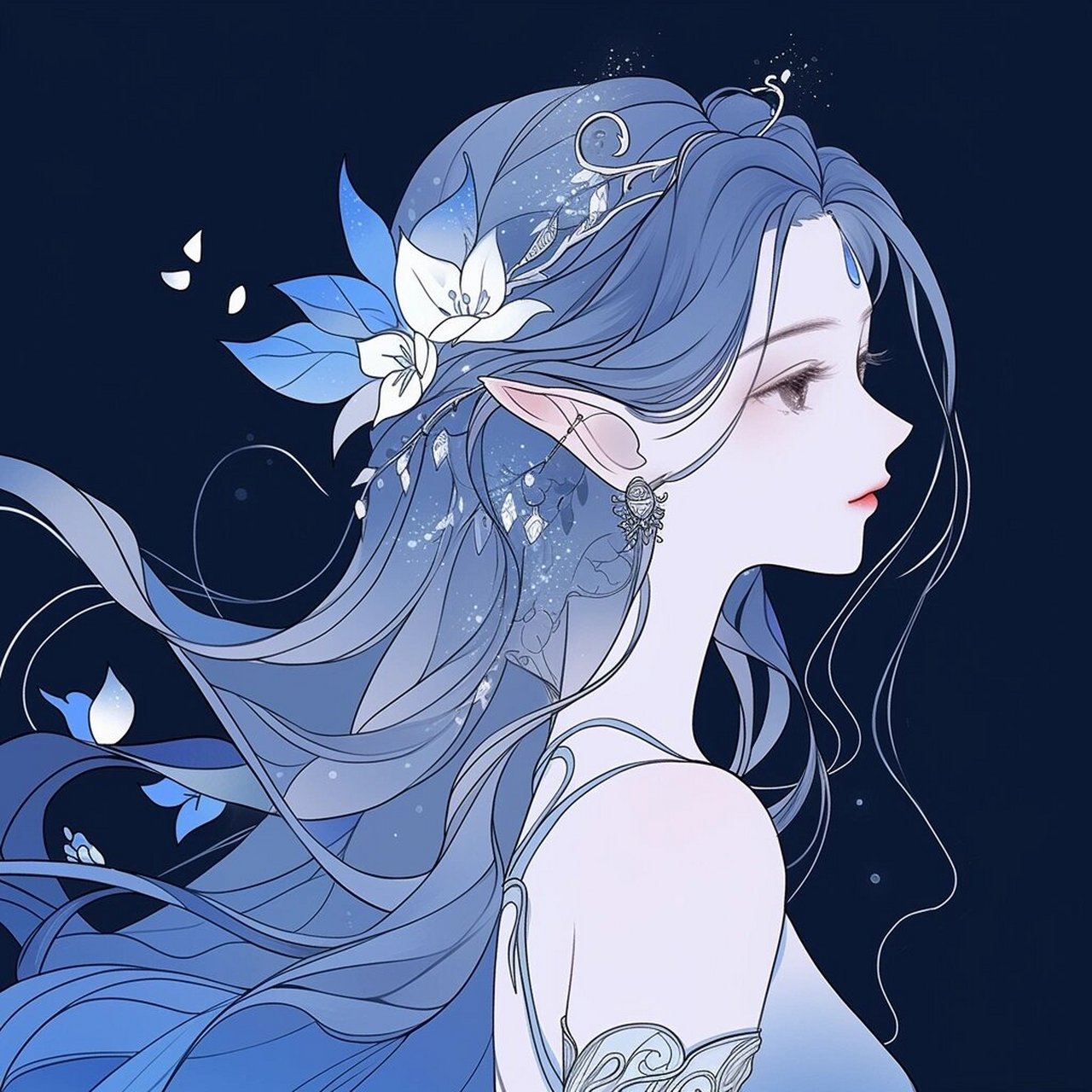 花妖|二次元动漫女头|女生头像|闺蜜头像