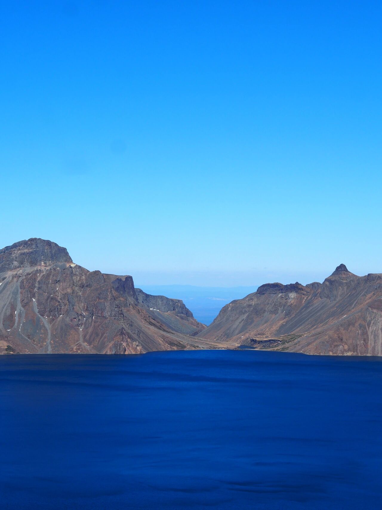 有幸第一次来就看到了长白山天池!