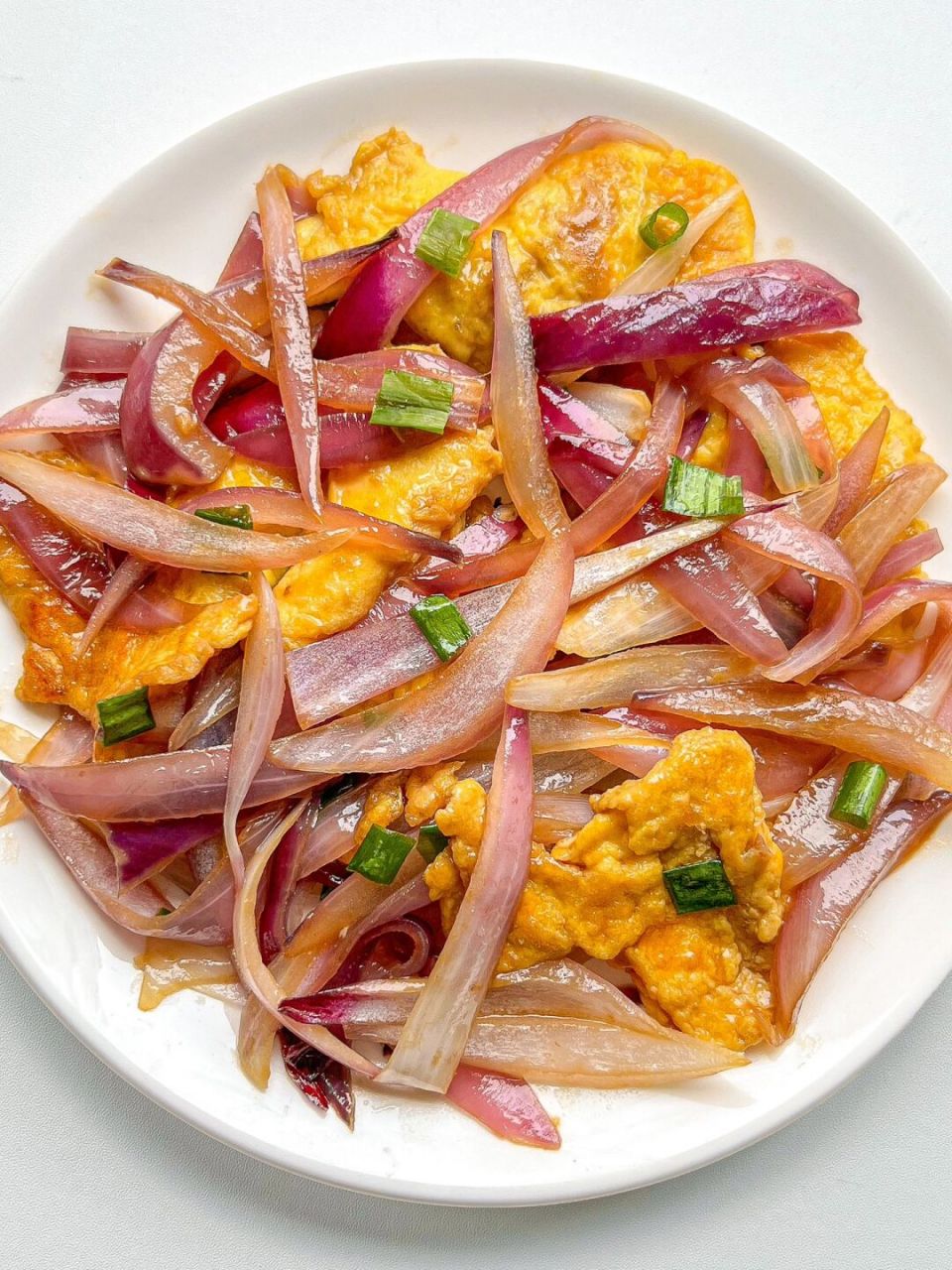 低卡快手中式减脂餐,真的超好吃的洋葱炒鸡蛋 新手小白也会做!