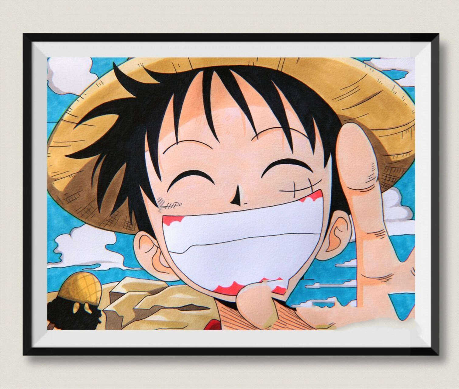 【 马克笔手绘 】92697615海贼王·路飞|线稿|色号 7415