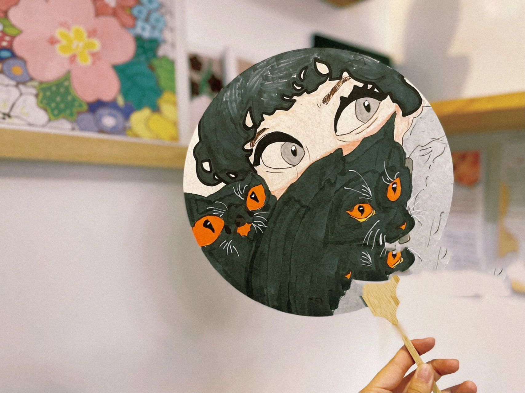 动漫班·手绘团扇 四～六年级,用时半节课 素材出自