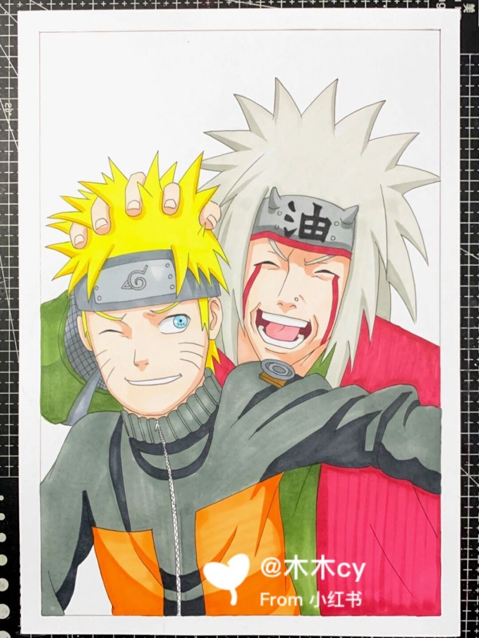 马克笔手绘# #创意儿童画# #动漫人物# #儿童画# #火影忍者手绘