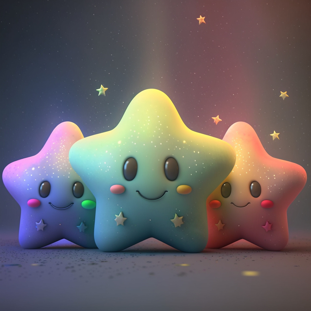 三颗彩虹幸运星 三颗彩虹星又来了