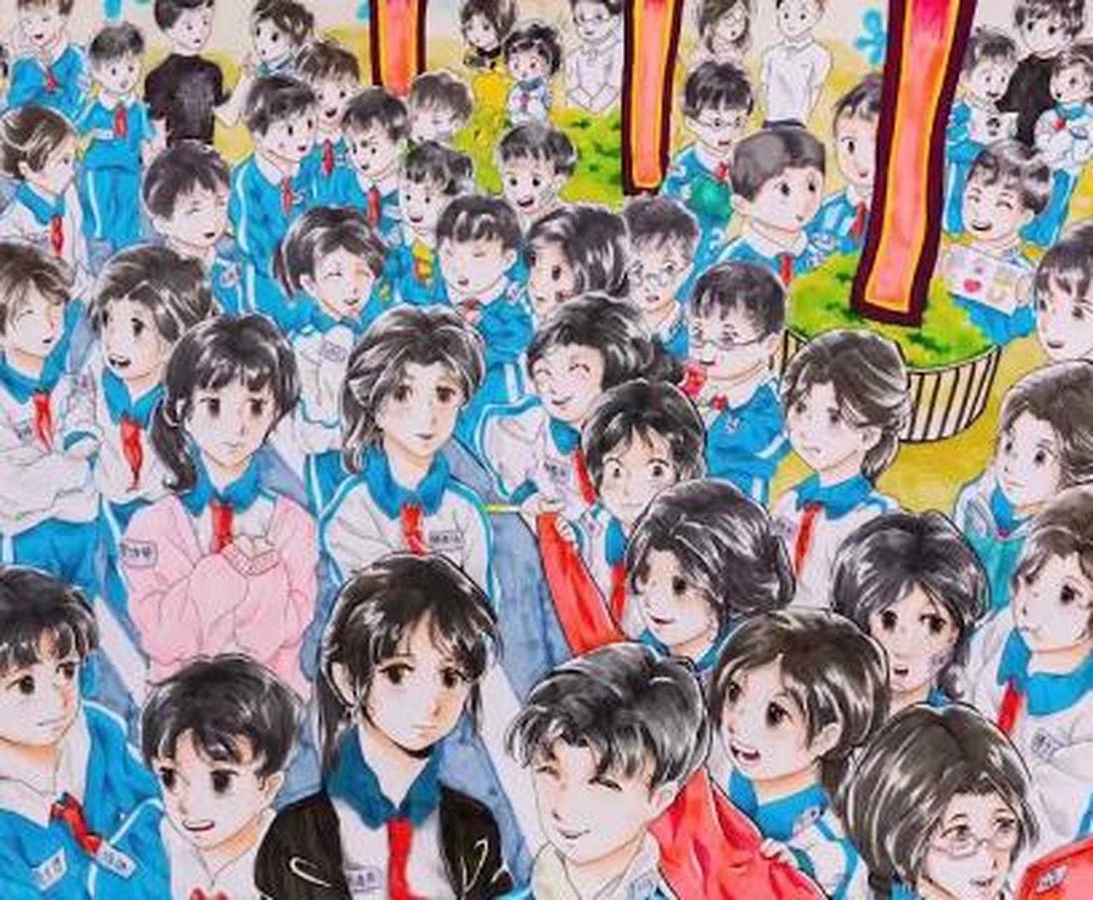 六年级小学生通过课余时间,历时2个月为全班41名同学和6位老师做了一