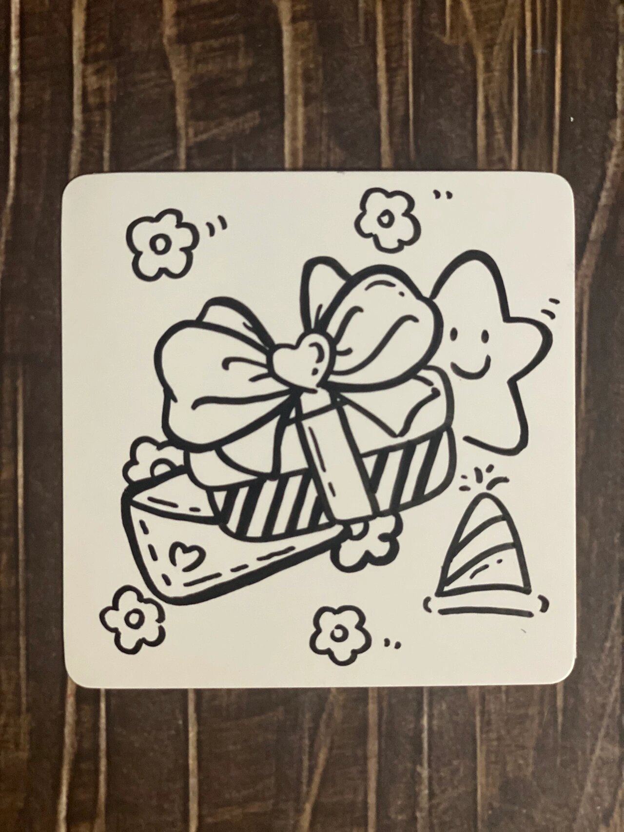 简笔画|00 生日快乐97朋友生日必备小卡片～ 快快收藏,画起来