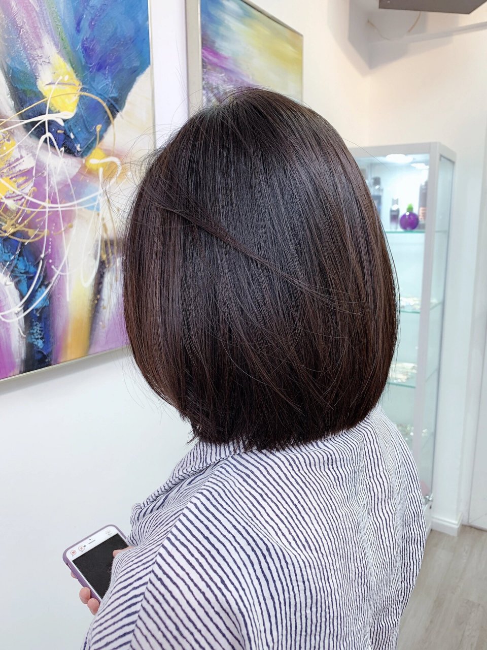 哇塞,短发的我背影好好看