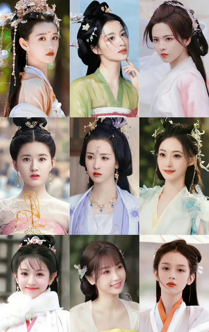 网友选的女明星新一代最美古装 蒋依依,王楚然,杨超越,赵露思,陈都灵