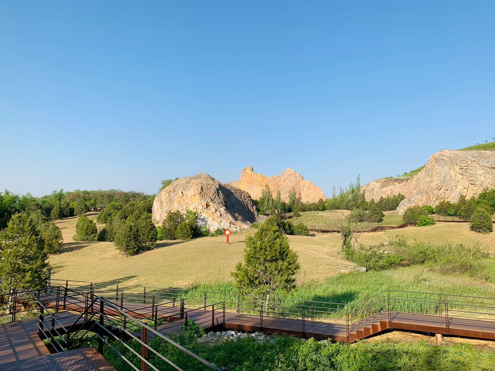 淄博打卡|九顶山公园|小瑞士72  五月的第一天打卡九顶山公园 疫情