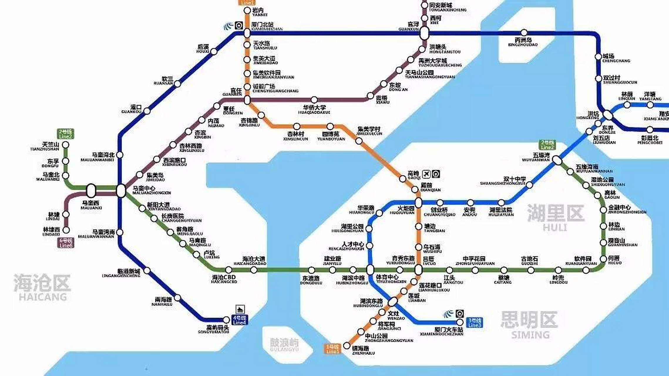 厦门地铁四号线软三到海沧段10月即将动工, 厦门地铁五号线纳入厦门第